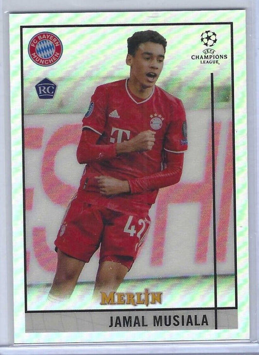 JAMAL MUSIALA 2020-21 TOPPS MERLIN SILVER REFRACTOR ROOKIE RC #73