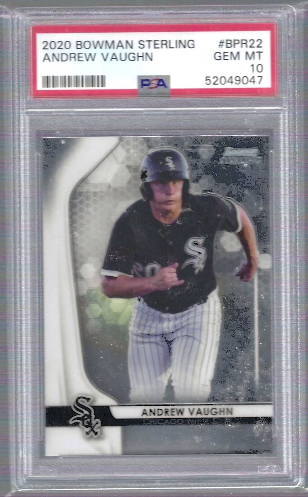 ANDREW VAUGHN 2020 BOWMAN STERLING PROSPECT PSA 10 GEM MINT
