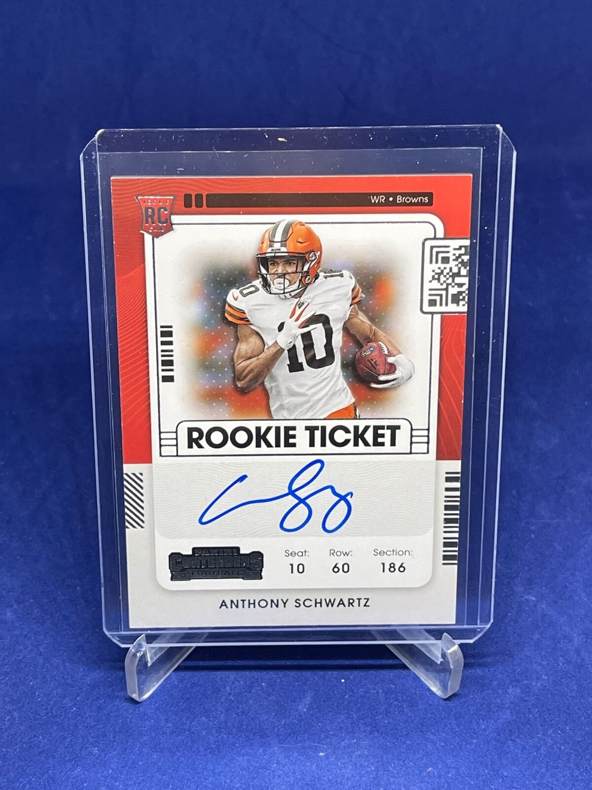 ANTHONY SCHWARTZ 2021 PANINI CONTENDERS ROOKIE TICKET ON CARD AUTO RC #128