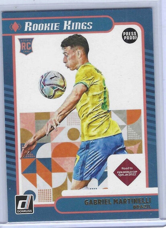 GABRIEL MARTINELLI 2021-22 PANINI DONRUSS ROOKIE KINGS PRESS PROOF RC #1