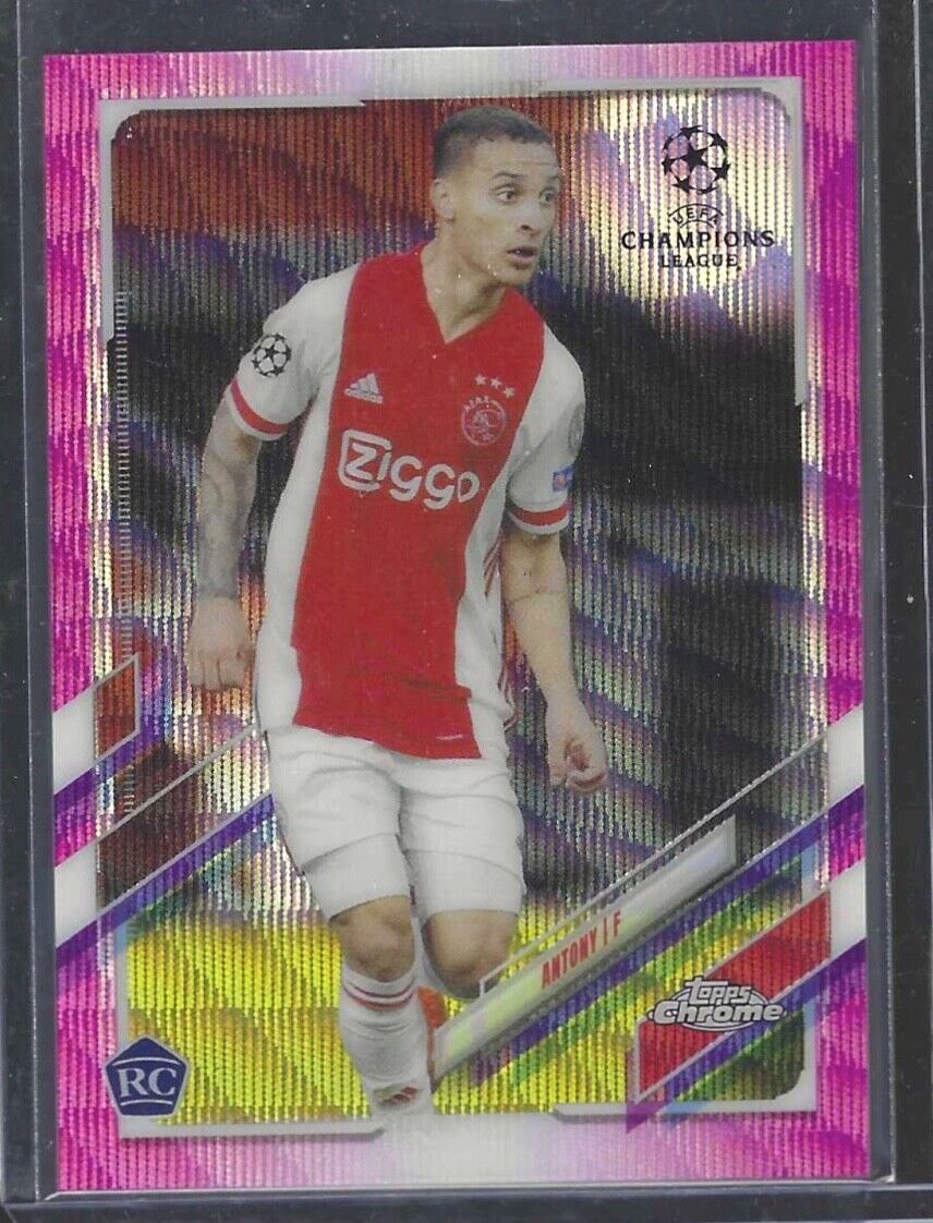 ANTONY 2020-21 TOPPS CHROME PINK X-FRACTOR REFRACTOR ROOKIE RC #87