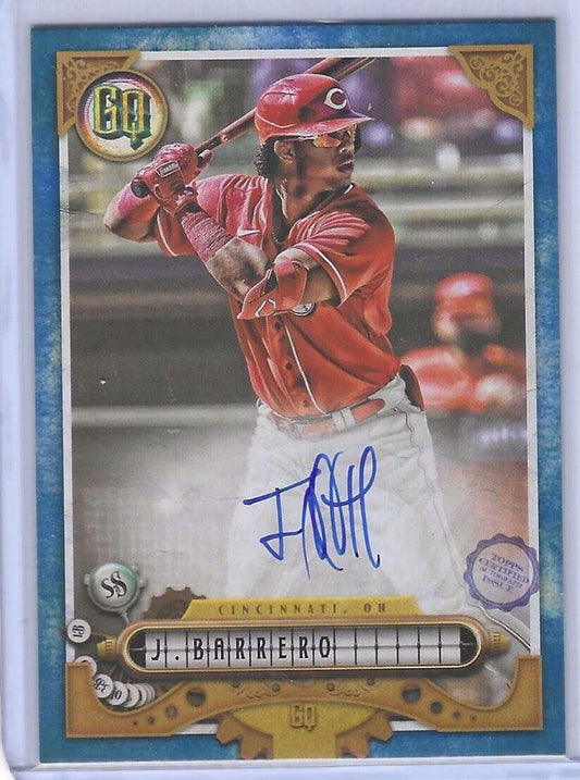 JOSE BARRERO 2022 TOPPS GYPSY QUEEN BLUE ON CARD AUTO #D 045/150
