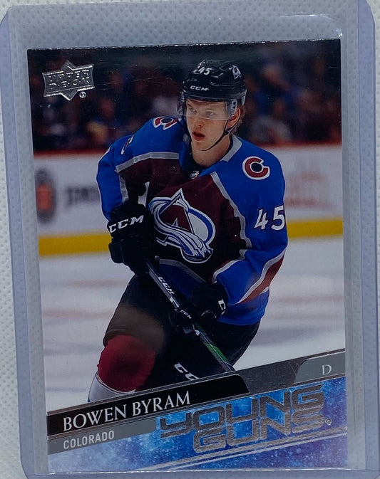 BOWEN BYRAM 2020-21 UPPER DECK SERIES 1 YOUNG GUNS ROOKIE RC #205