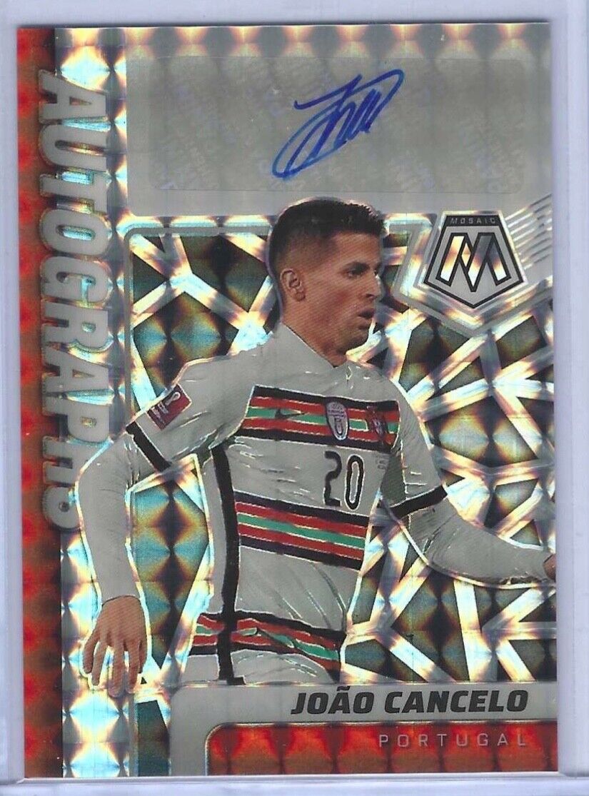 JOAO CANCELO 2021-22 PANINI MOSAIC SILVER MOSAIC PRIZM AUTO #A-JCA