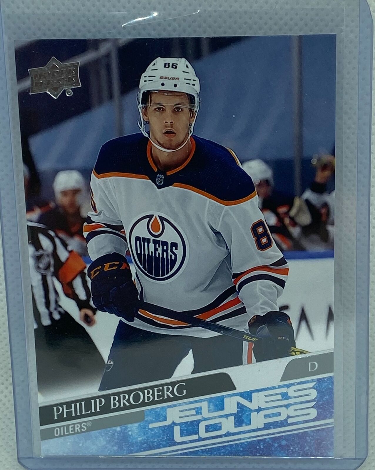 PHILIP BROBERG 2020-21 UPPER DECK SERIES 1 YOUNG GUNS JEUNES LOUPS FRENCH RC 204
