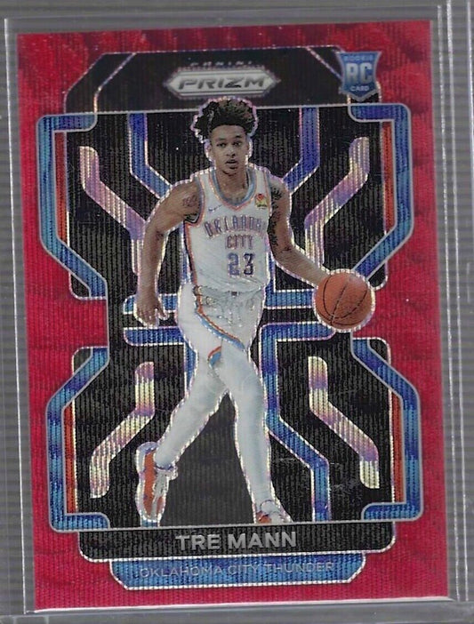 TRE MANN 2021-22 PANINI PRIZM RUBY RED WAVE PRIZM ROOKIE RC #274