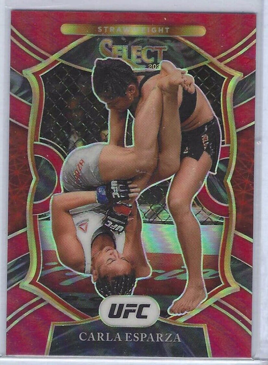CARLA ESPARZA 2021 PANINI SELECT CONCOURSE LEVEL STRAW WEIGHT RED PRIZM #D 03/99