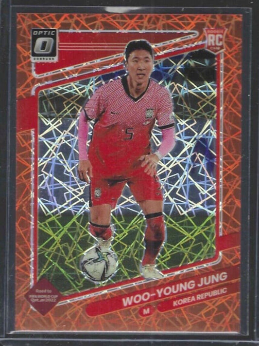 WOO-YOUNG JUNG 2021-22 DONRUSS OPTIC ORANGE VELOCITY HOLO ROOKIE RC #D 19/49