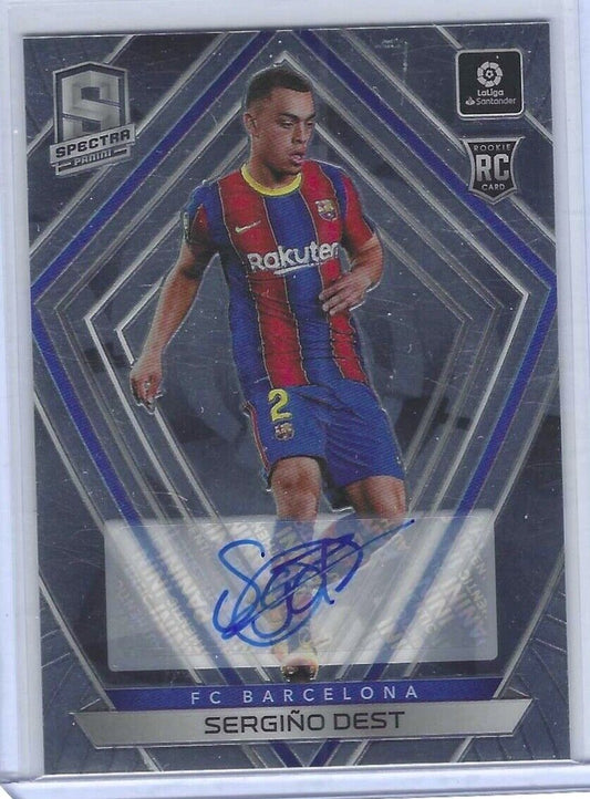 SERGINO DEST 2020-21 PANINI CHRONICLES SPECTRA LA LIGA ROOKIE AUTO RC #D 071/360