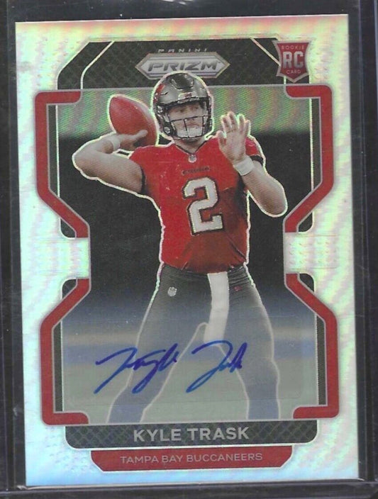 KYLE TRASK 2021 PANINI PRIZM SILVER PRIZM ROOKIE AUTO RC #339