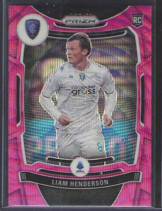 LIAM HENDERSON 2021-22 PANINI CHRONICLES PRIZM PINK WAVE PRIZM RC #D 11/19