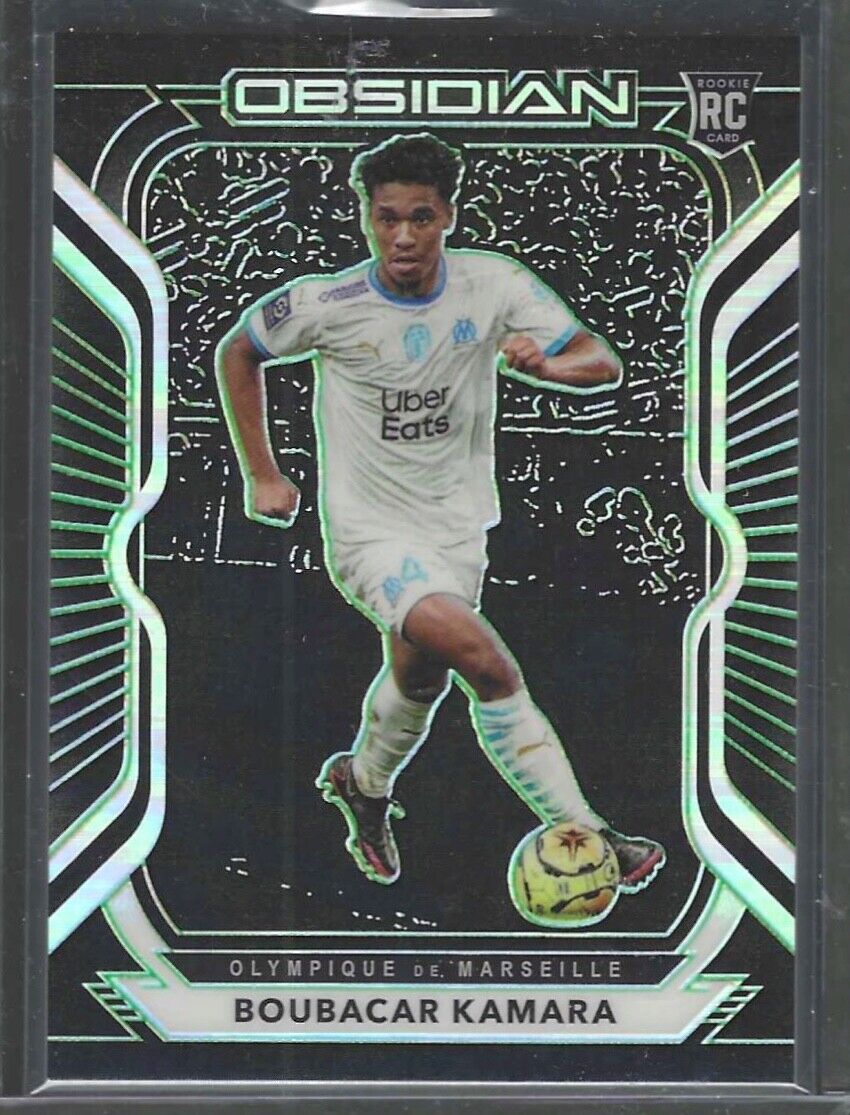 BOUBACAR KAMARA 2020-21 PANINI OBSIDIAN GREEN ETCH ROOKIE RC #D 10/25