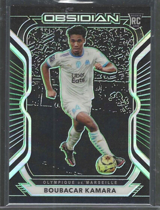 BOUBACAR KAMARA 2020-21 PANINI OBSIDIAN GREEN ETCH ROOKIE RC #D 10/25