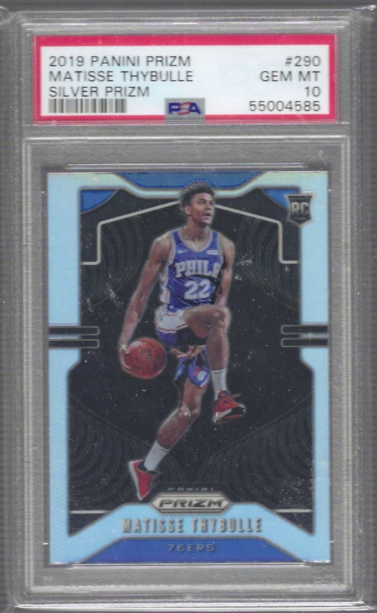 MATISSE THYBULLE 2019 PANINI PRIZM SILVER PRIZM ROOKIE RC PSA 10 GEM MINT