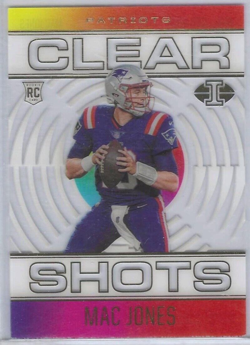 MAC JONES 2021 PANINI ILLUSIONS CLEAR SHOTS ACETATE RC #CS-20