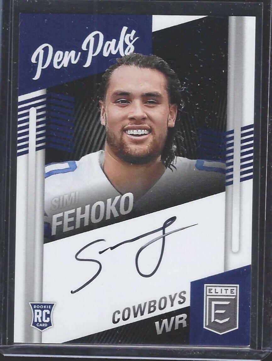 SIMI FEHOKO 2021 PANINI DONRUSS ELITE PEN PALS ROOKIE AUTO RC #PP-SFE