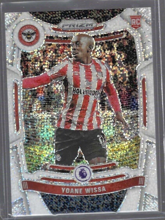 YOANE WISSA 2021-22 PANINI PRIZM EPL WHITE SPARKLE PRIZM RC #140