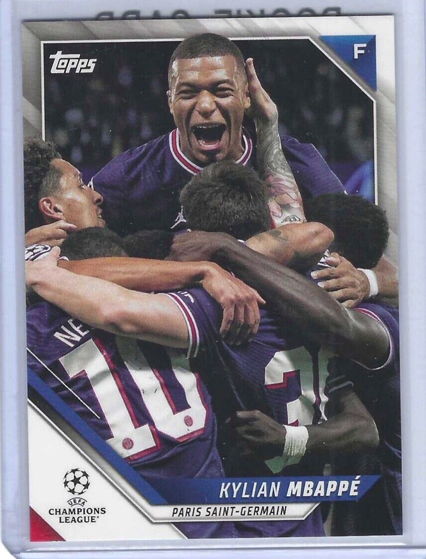KYLIAN MBAPPE 2021-22 TOPPS UEFA CHAMPIONS LEAGUE SP VARIATION SHORT PRINT #200