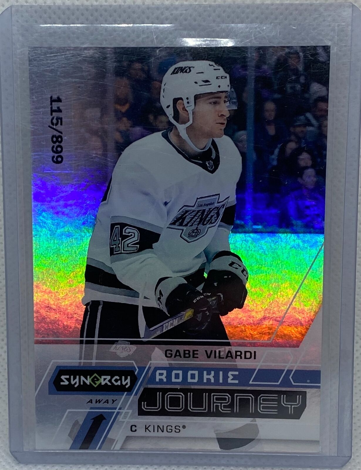 GABE VILARDI 2020-21 UPPER DECK SYNERGY AWAY ROOKIE JOURNEY RC #D /899