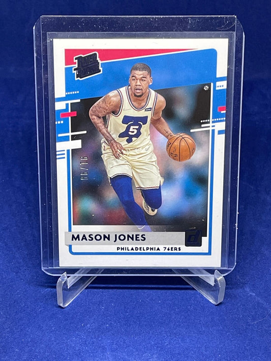 MASON JONES 2020-21 PANINI CHRONICLES DONRUSS RATED ROOKIE BLUE RC #D 91/99