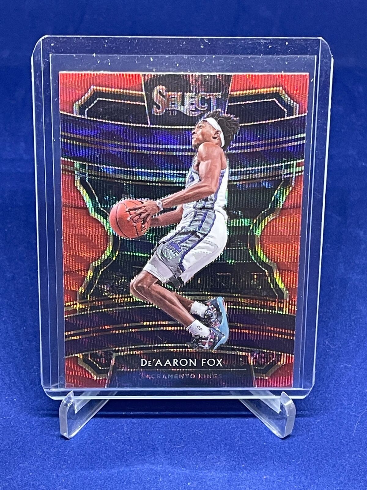DE'AARON FOX 2019-20 PANINI SELECT CONCOURSE RED WAVE TMALL PRIZM #20