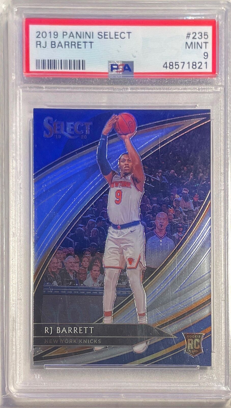 RJ BARRETT 2019-20 PANINI SELECT COURTSIDE ROOKIE RC #235 PSA 9 MINT
