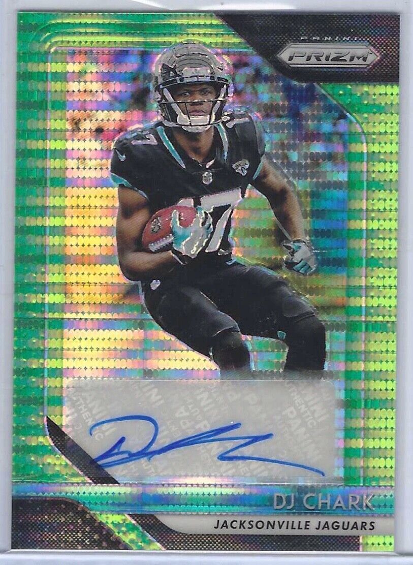 DJ CHARK 2018 PANINI PRIZM GREEN PULSAR PRIZMS ROOKIE AUTO RC #RA-DJC