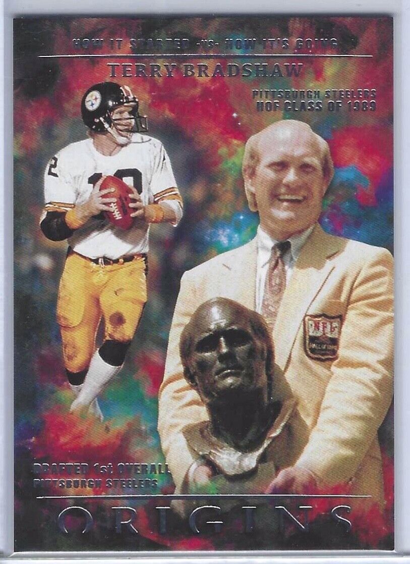 TERRY BRADSHAW 2021 ORIGINS HOW IT STARTED VS HOW IT'S GOING INSERT #HSG-7