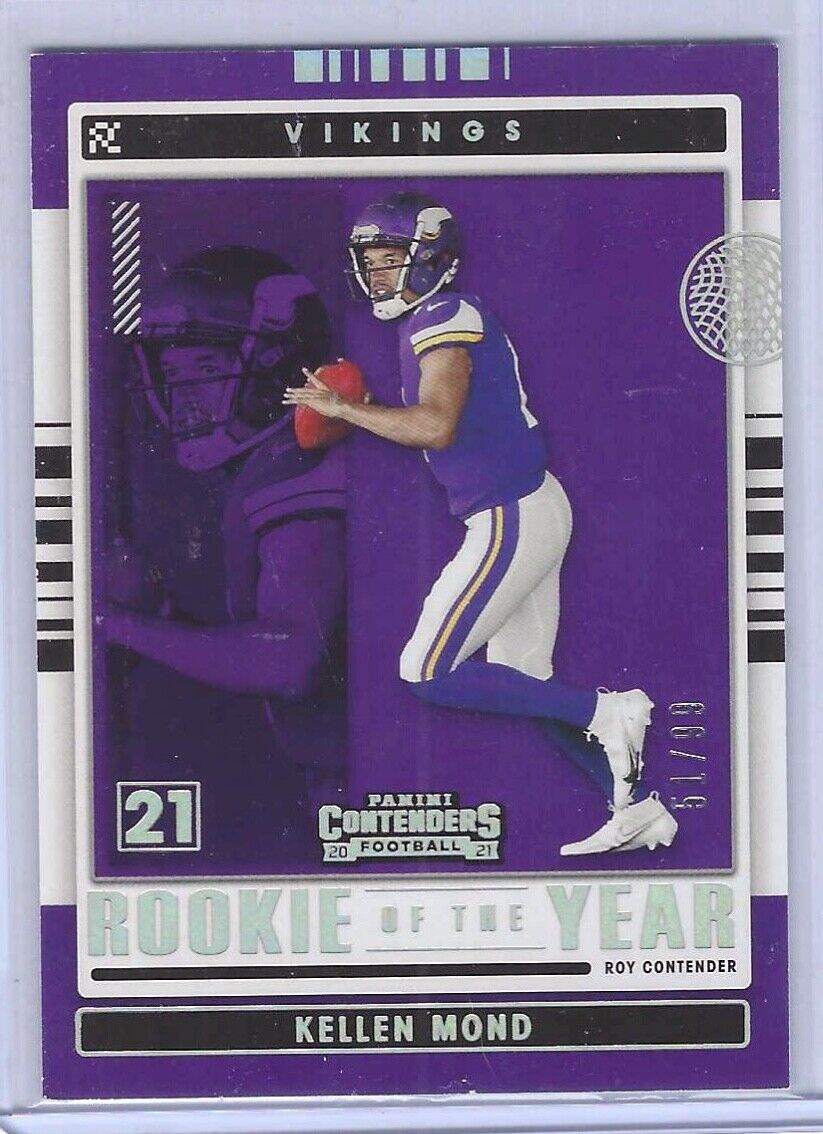 KELLEN MOND 2021 PANINI CONTENDERS SILVER FOIL ROOKIE OF THE YEAR RC #D 51/99