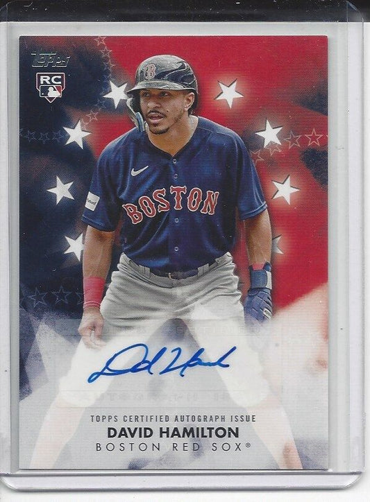 DAVID HAMILTON 2024 TOPPS SERIES 2 BASEBALL STARS RED SOX ROOKIE AUTO RC
