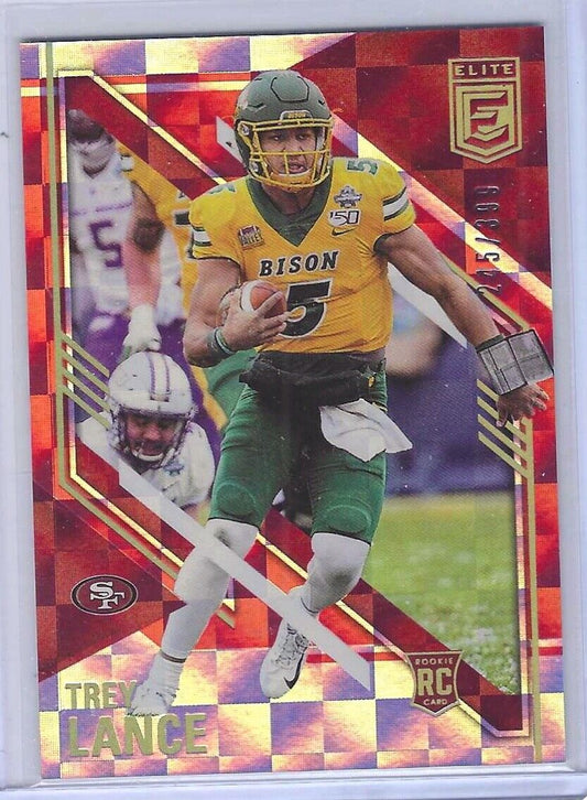 TREY LANCE 2021 PANINI DONRUSS ELITE RED CHECKERBOARD ROOKIE RC #D 245/399