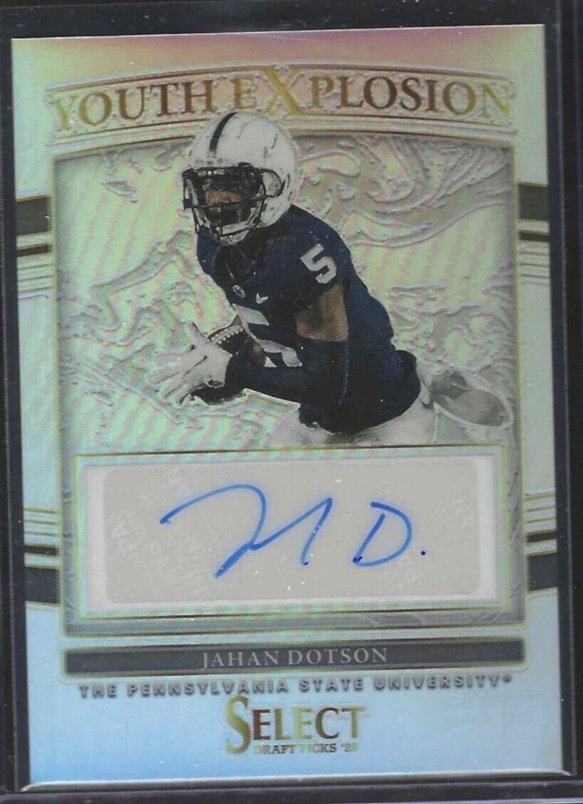 JAHAN DOTSON 2022 PANINI SELECT SILVER PRIZM YOUTH EXPLOSION AUTO RC #YE-JDO