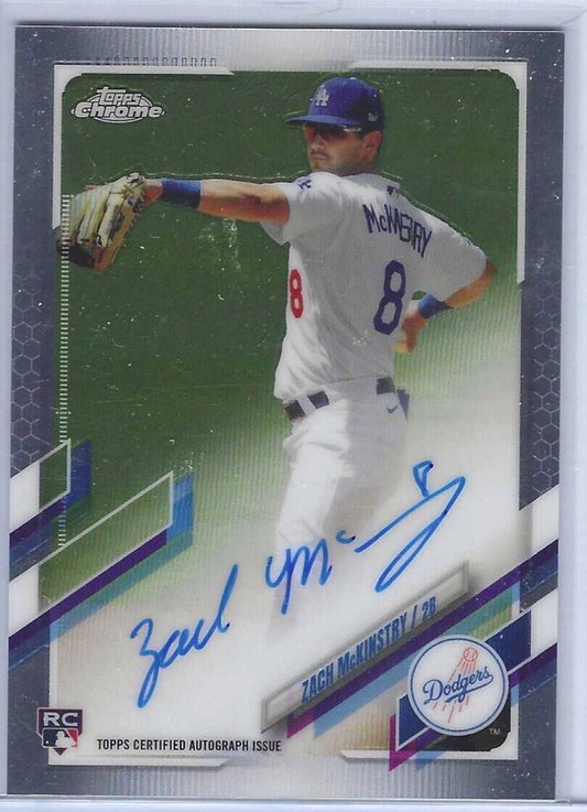 ZACH MCKINSTRY 2021 TOPPS CHROME ROOKIE AUTO RC #RA-ZM