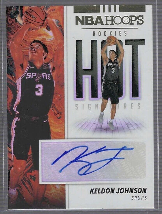KELDON JOHNSON 2019-20 PANINI NBA HOOPS ROOKIE HOT SIGNATURES AUTO #HR-KJN