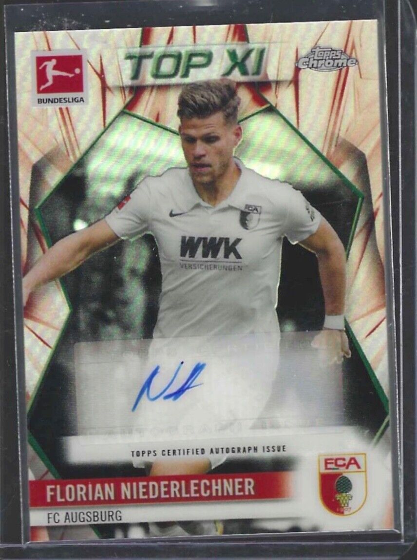 FLORIAN NIEDERLECHNER 2020-21 TOPPS CHROME TOP XI REFRACTOR AUTO #D 22/50
