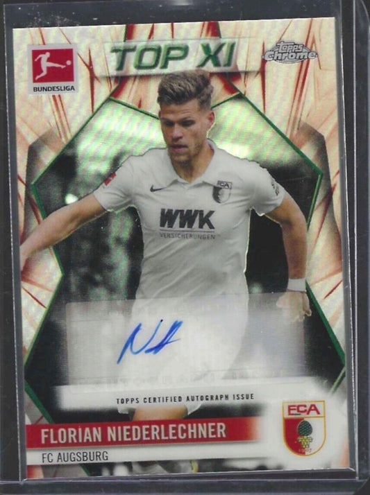 FLORIAN NIEDERLECHNER 2020-21 TOPPS CHROME TOP XI REFRACTOR AUTO #D 22/50
