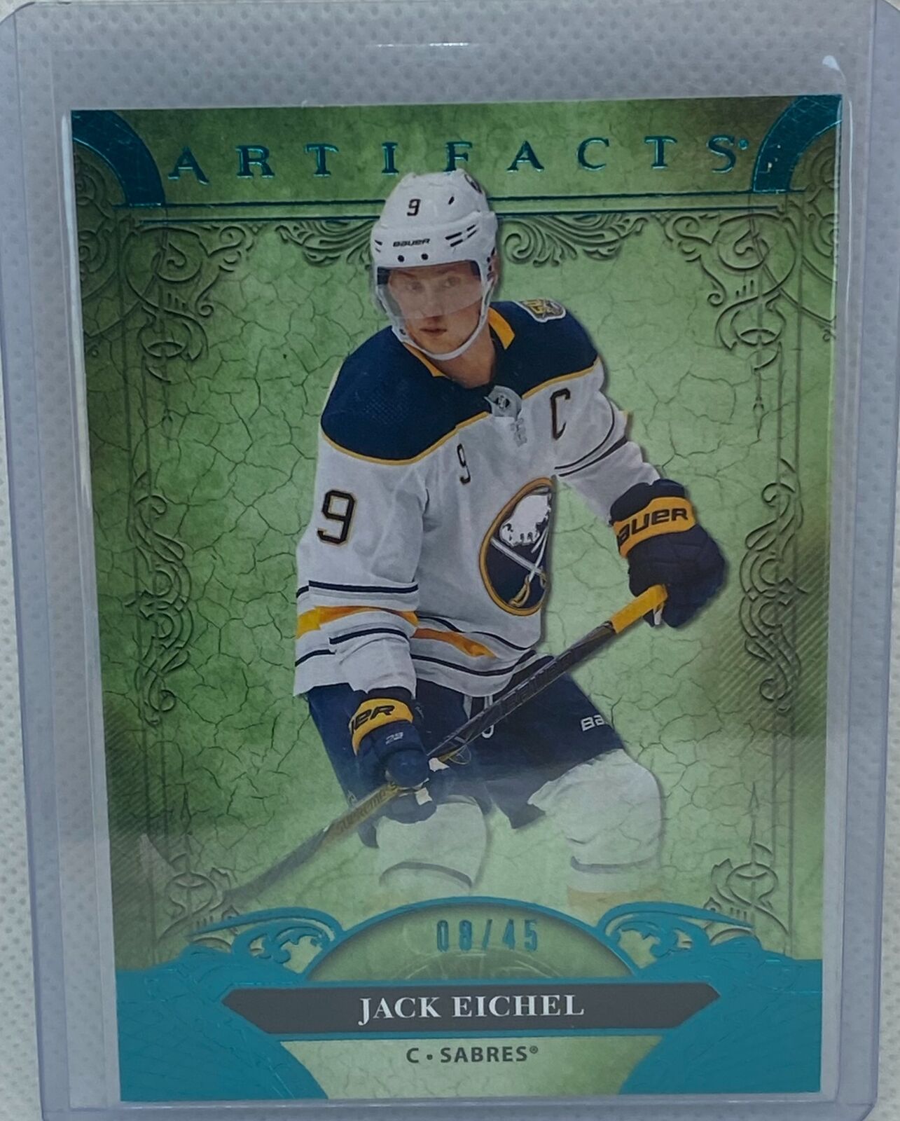 JAKE EICHEL 2020-21 UPPER DECK ARTIFACTS AQUA #D 8/45
