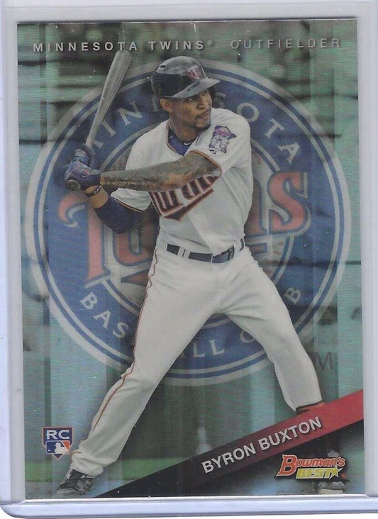 BYRON BUXTON 2015 BOWMANS BEST ROOKIE REFRACTOR RC #27