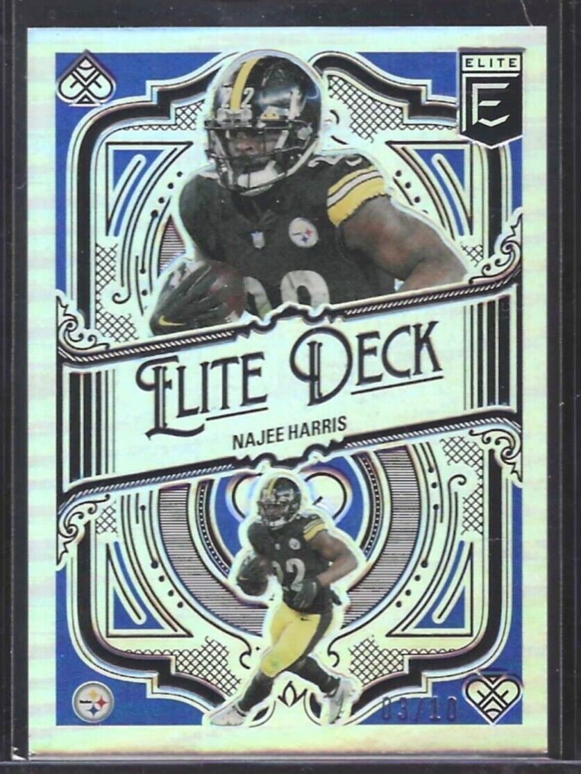 NAJEE HARRIS 2022 PANINI DONRUSS ELITE BLUE FOIL ELITE DECK #D 03/10