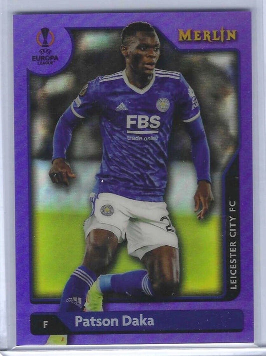 PATSON DAKA 2021-22 TOPPS MERLIN PURPLE REFRACTOR #D 01/15