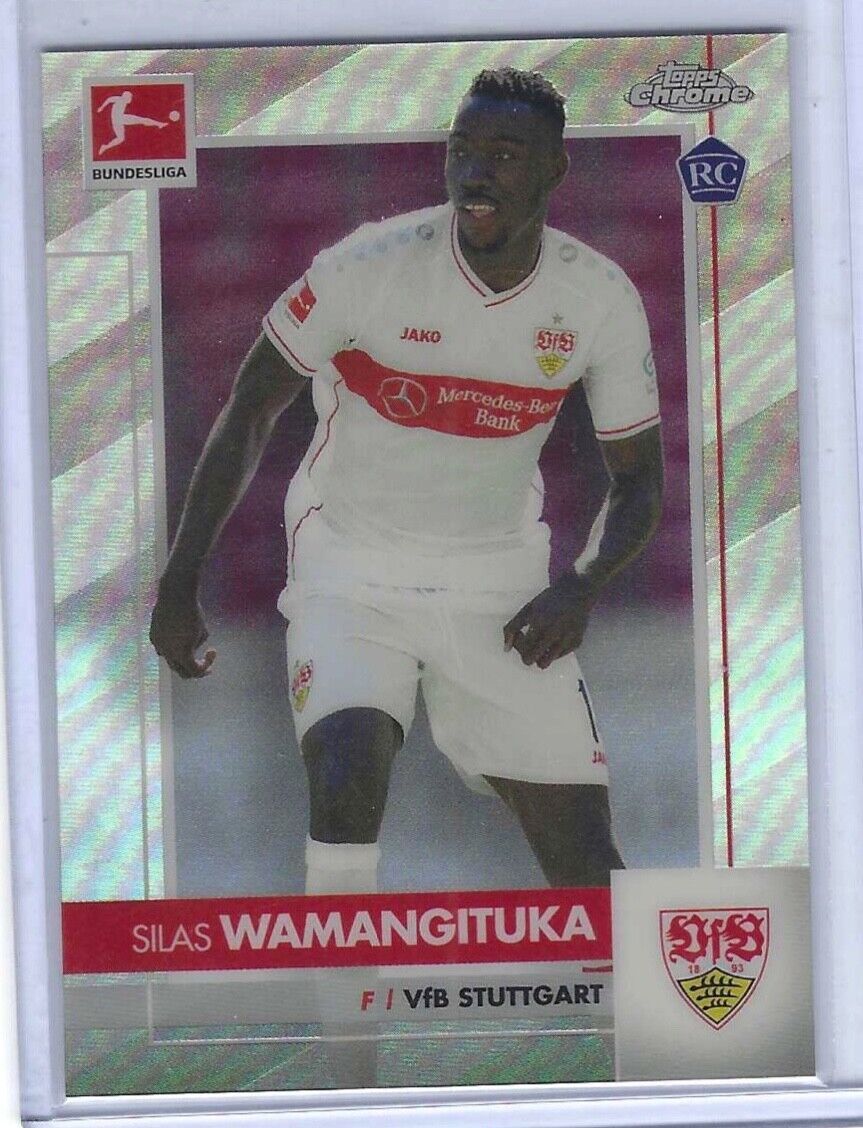 SILAS WAMANGITUKA 2020-21 TOPPS CHROME BUNDESLIGA ROOKIE REFRACTOR RC #93