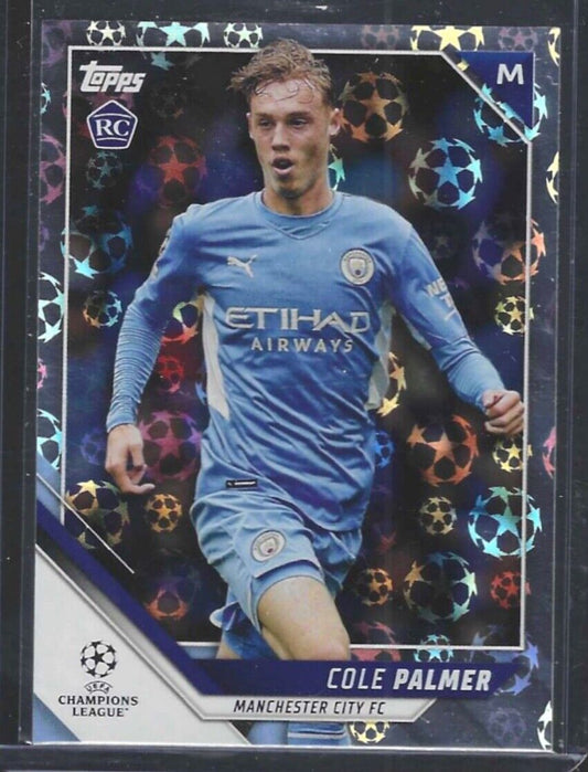 COLE PALMER 2021-22 TOPPS UEFA STARBALL FOIL SP ROOKIE RC #80