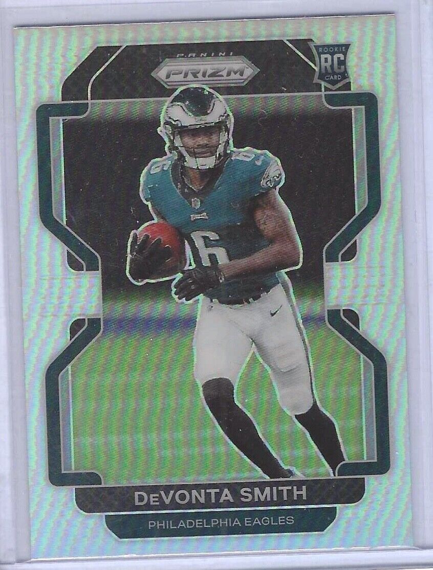 DEVONTA SMITH 2021 PANINI PRIZM SILVER VARIATION PRIZMS #V-335