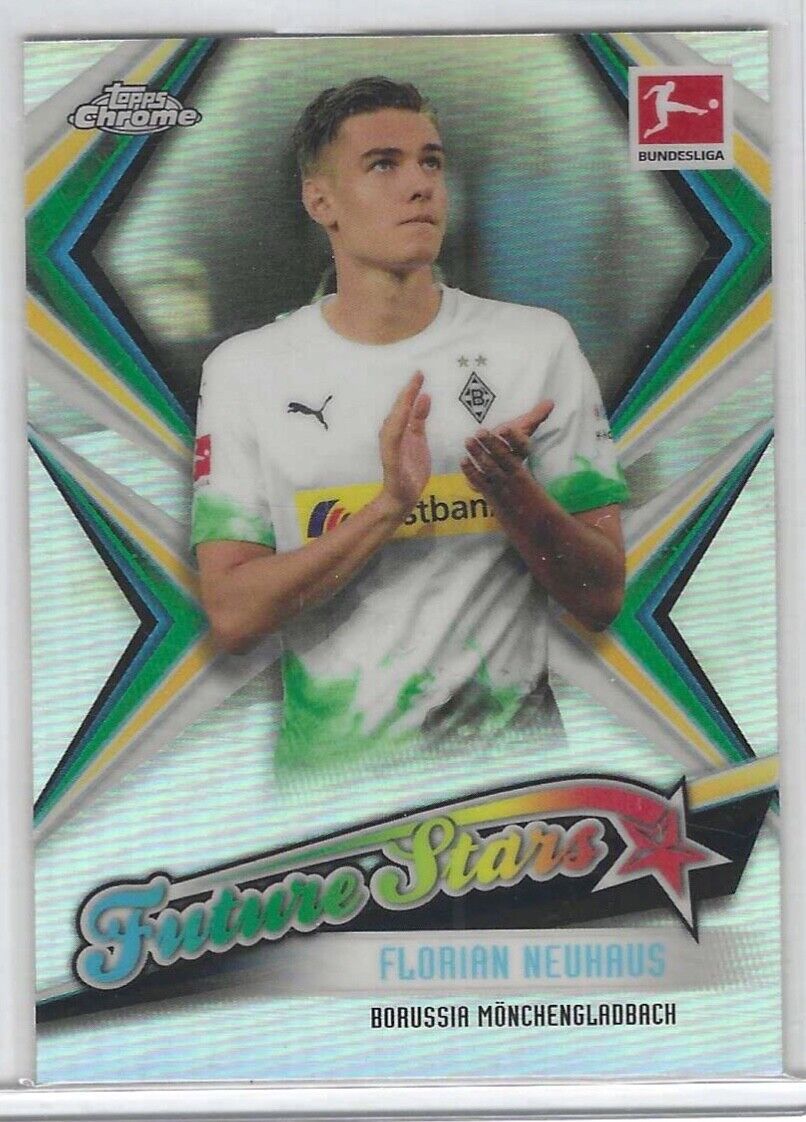 FLORIAN NEUHAUS 2019-20 TOPPS CHROME BUNDESLIGA FUTURE STARS REFRACTOR RC #FS-7