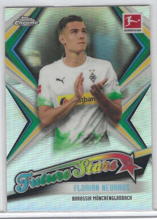 FLORIAN NEUHAUS 2019-20 TOPPS CHROME BUNDESLIGA FUTURE STARS REFRACTOR RC #FS-7