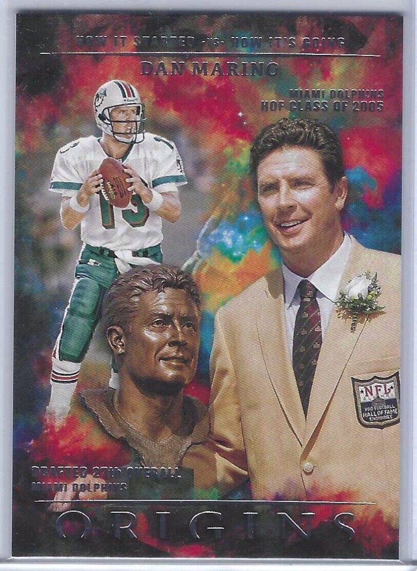 DAN MARINO 2021 PANINI ORIGINS HOW IT STARTED VS HOW IT'S GOING INSERT #HSG-9