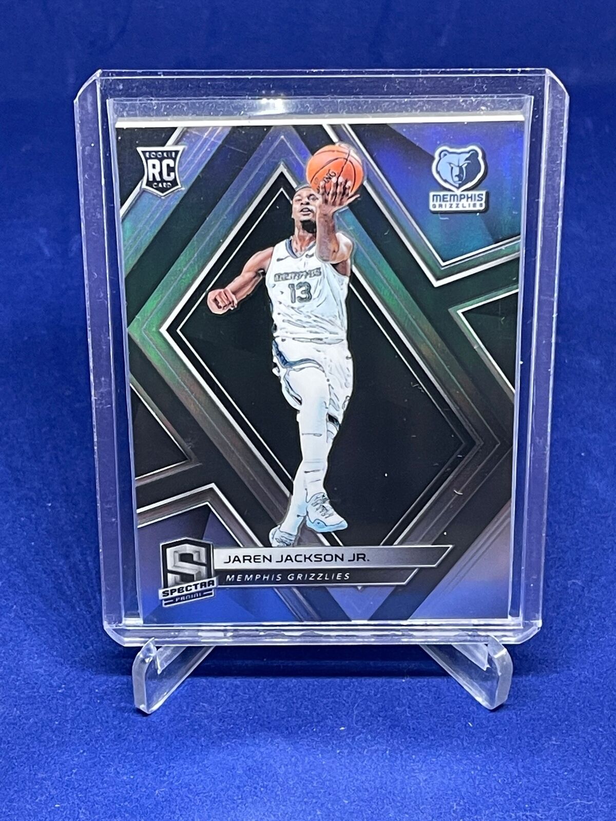 JAREN JACKSON JR 2018-19 PANINI SPECTRA SILVER PRIZM ROOKIE SSP RC #36