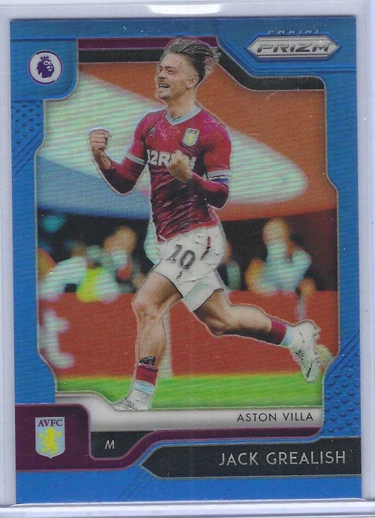 JACK GREALISH 2019-20 PANINI PRIZM EPL LIGHT BLUE PRIZM RC #D 120/199