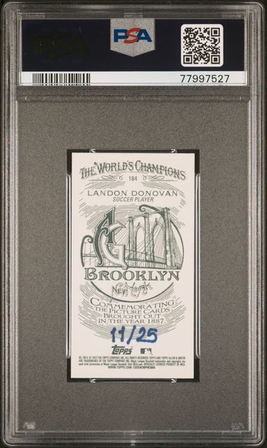 LANDON DONOVAN 2022 TOPPS ALLEN & GINTER MINI BROOKLYN BACK 11/25 PSA 10 POP 2