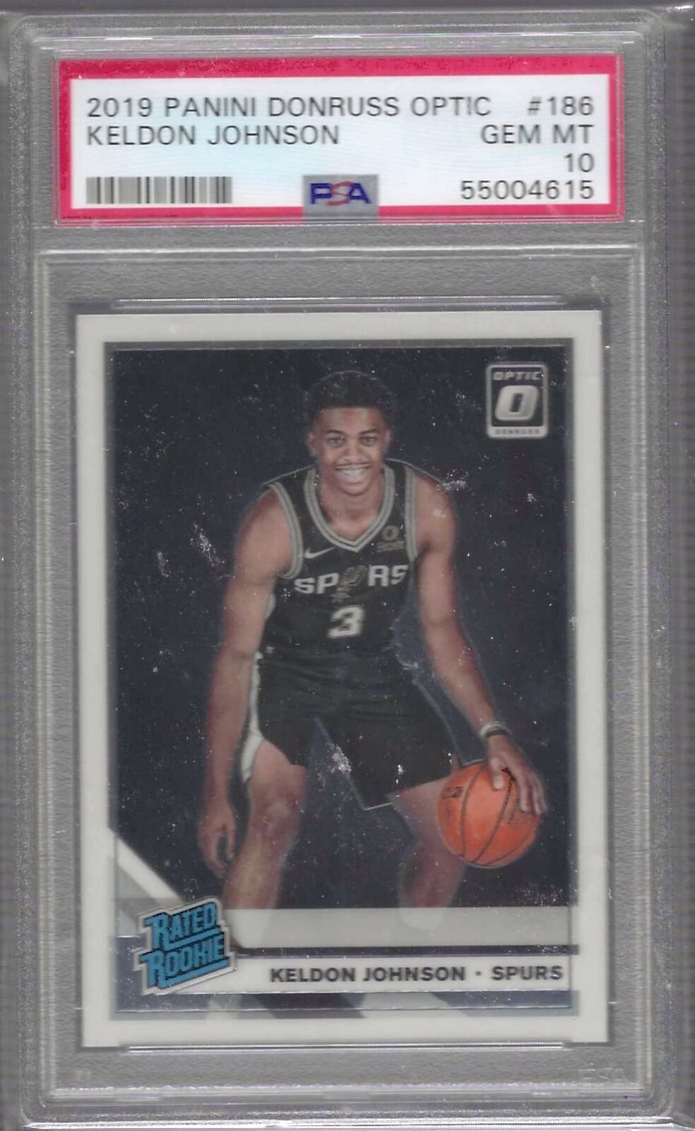 KELDON JOHNSON 2019 PANINI DONRUSS OPTIC RATED ROOKIE RC PSA 10 GEM MINT